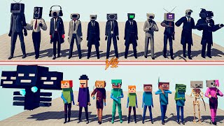 CAMERAMAN TEAM vs MINECRAFT TEAM  Totally Accurate Battle Simulator TABS [upl. by Hashim868]