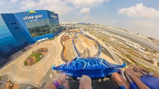 MANTA  SEAWORLD Abu Dhabi  Onride  4K  Wide Angle [upl. by Suckow]