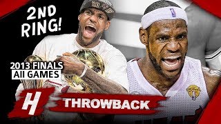 LeBron James 2nd Championship Full Series Highlights vs Spurs 2013 NBA Finals  Finals MVP HD [upl. by Fries]