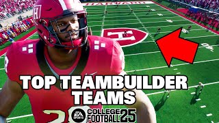 Top Teambuilder Real Teams For Download in College Football 25 [upl. by Lyssa586]