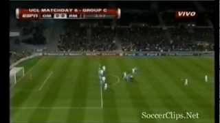 Cristiano Ronaldo Amazing Free Kick vs Olympique Marseille [upl. by Sybille442]