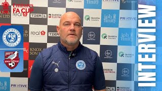 Neil Reynolds Reaction  Warrington Rylands vs Scarborough Athletic  FA Cup [upl. by Bautista]