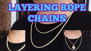 Different layering tips for ROPE CHAINS Stacking your rope chains [upl. by Silvia1]