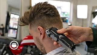 Modern Quiff Mens Haircut  OFF  CUT Barbers [upl. by Elva]