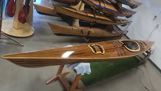 Cedar Strip Kayak Varnish and Deck Hardware [upl. by Anneehs]