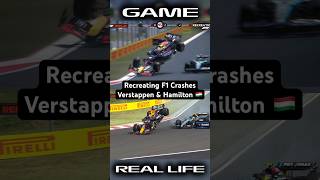 Recreating F1 Crashes  Verstappen and Hamilton Hungary 2024 shorts f1 f1crashes [upl. by Cordelie]