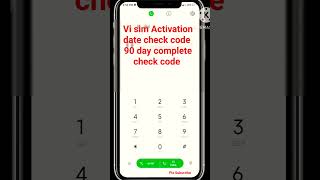 vi sim card Activation date check ussd code  vi sim card 90 days complete check code sim [upl. by Gardiner581]