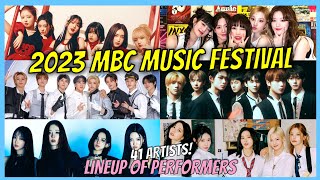 2023 MBC Music Festival Lineup of Performers [upl. by Davenport]