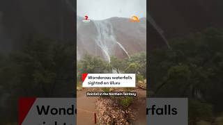 Wonderous waterfalls sighted on Uluru [upl. by Ateikan]