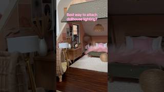 The best dollhouse lighting hack 💡 dollhouseminiatures dollhousediy [upl. by Baptista241]