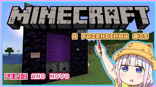 Portal do Nether automático e Quartzo  Minecraft A Fazendinha 05 [upl. by Maisie]