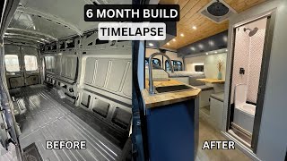 DIY Campervan Conversion  Full Build TIMELAPSE 6 Months [upl. by Elnora]