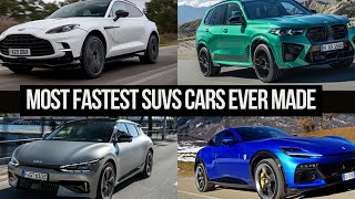 10 Of The Fastest SUVs Cars Ever Made [upl. by Alburga537]