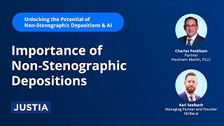 NonStenographic Depositions  Unlocking the Potential of NonStenographic Depositions amp AI 24 [upl. by Eelrebma]