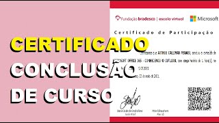 Fundação Bradesco Como resgatar o Certificado após finalizar o curso gratuito [upl. by Runkle]