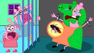 Zombie Apocalypse Mommy Pig Turn Into Zombie At Pig House   Peppa Pig Funny Animation [upl. by Carothers]