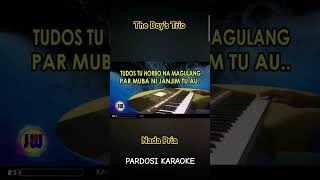 Tudos tu horbo na magulang karaoke the boys trio music lagubatak karaokebatak [upl. by Attesoj326]