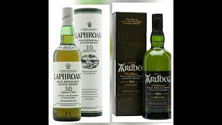 Laphroaig 10 vs Ardbeg Ten Морской бой [upl. by Elinnet255]