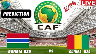 Gambia vs Guinea Live Stream CAF U20 Africa Nations Cup 2025 Qualifiers 3RD Place Playoff [upl. by Gosney309]