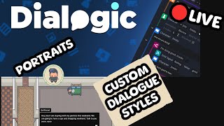 🔴 Dialogic Portraits amp Custom Styles  Game Dev  Godot [upl. by Ila]