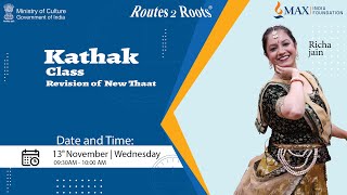 Kathak Class  Guru Richa Jain  13th November 2024  Routes 2 Roots [upl. by Sianna]