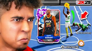 INSANE Kevin Durant Ankle Breaker Animation NBA 2K25 Park ft CashNasty [upl. by Thurlough]