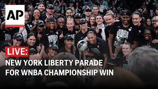 LIVE New York Liberty parade for WNBA championship win [upl. by Irene]