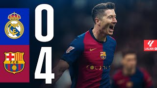 REAL MADRID 0 vs 4 FC BARCELONA  EL CLÁSICO  LALIGA 202425 MD11 [upl. by Heer]