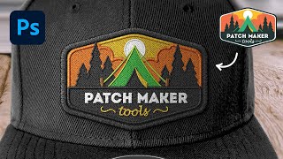 How to Create an Embroidered Patch Design in Photoshop Patch Maker Tools [upl. by Adiaros]