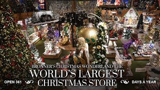 Bronners Christmas Wonderland Store Tour [upl. by Nuahc]