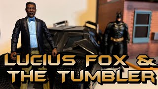 Lucius Fox and Tumbler The Dark Knight McFarlane Toys DC Multiverse Gold Label [upl. by Philippa]