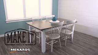 Homestead Table  Make It With Menards [upl. by Gayner]