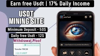 New Usdt Mining Site  usdt earning site  usdt mining app  trx Cloud Mining  usdt investment 2024 [upl. by Ariahaj158]