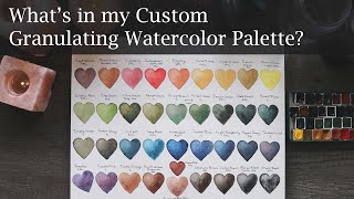 I CREATED My DREAM Palette of GRANULATING Watercolors [upl. by Ciapas208]