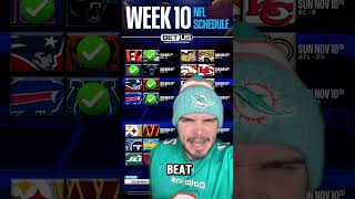 NFL WEEK 10 PREDICTIONS nfl nfltrending nflviral nflpredictions [upl. by Nnovahs]