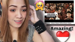 ARKARNA  Kebyar Kebyar Official Music Video reaction [upl. by Annuhsal]