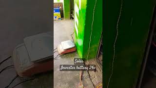 Solar inverter battery electrical viralvideo [upl. by Oirevlis791]