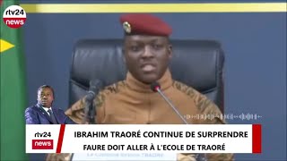 IBRAHIM TRAORÉ CHOQUE  FAURE GNASSINGBÉ DOIT ALLER À LÉCOLE DE TRAORÉ [upl. by Eniloj]