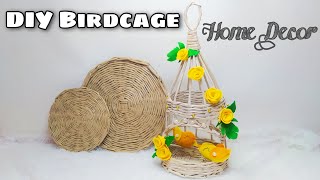 DIY BIRD CAGE IDEAS  Bird Cage from Newspaper  DIY Koran Bekas [upl. by Aryamoy]