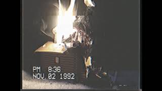 Footage of Varg Vikernes burning a church in 1992 [upl. by Artemus]