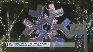 6th annual Winter Lightfest shines bright in Abilene supporting local nonprofits [upl. by Kazmirci]