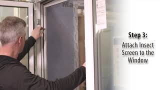 How to Install the Insect Screen on an Innotech Tilt  Turn Window Innotech Windows  Doors [upl. by Nitsur]