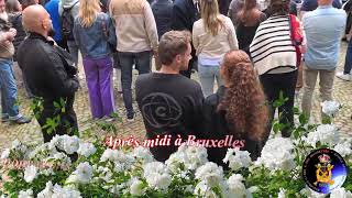 55 Roses de ducasse dAth 💐 dans la cour de lhôtel de ville de Bruxelles Fanfare de Moulbaix [upl. by Anima]