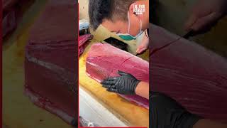 10000 tuna sashimi cutting in Taiwan satisfying [upl. by Quillon]