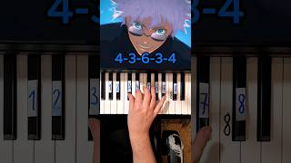 Where Our Blue Is Jujutsu Kaisen Opening Piano Tutorial shorts [upl. by Anatol]