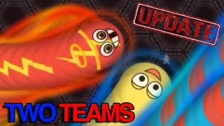 Wormateio UPDATE New Game Mode 2 TeamsArena Wormateio Epic Gameplay [upl. by Chessy]