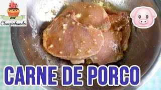 COMO TEMPERAR CARNE DE PORCO [upl. by Beitch732]