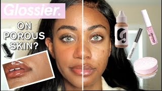 GLOSSIER on PorousTextured skin FULL FACE REVIEW [upl. by Gracye]