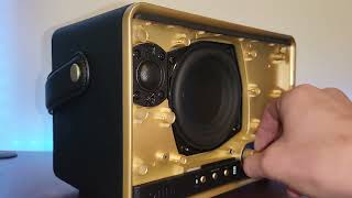 Onn Large Wifi Speaker Partial Teardown And Bass Test 😎😎😎 [upl. by Anrym]