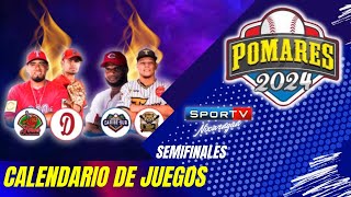 Calendario de Juegos Semifinales Pomares 2024 Nicaragua [upl. by Moreta]